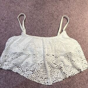 White lacey bikini top